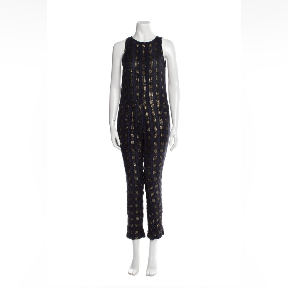 Ace & Jig Navy And Gold Jumpsuit Size Small - image 1